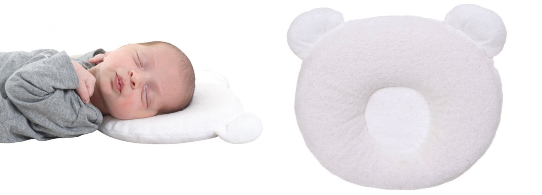 Βρεφικό Μαξιλάρι Ύπνου Candide P'tit Panda Λευκό BR84341